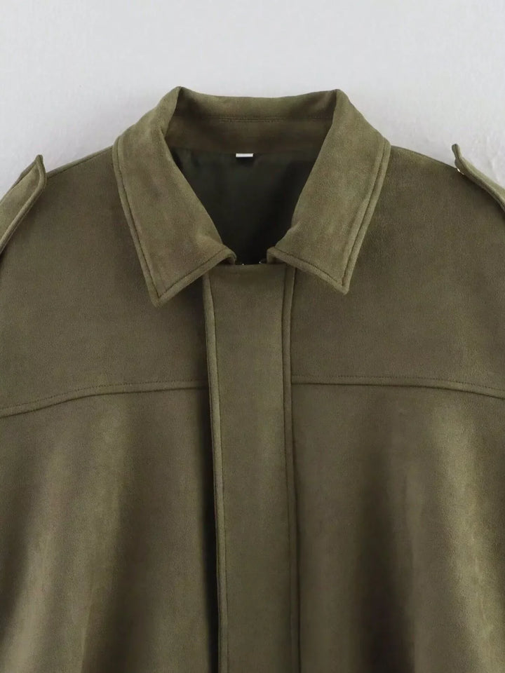 Zip Up Oversized Jacket