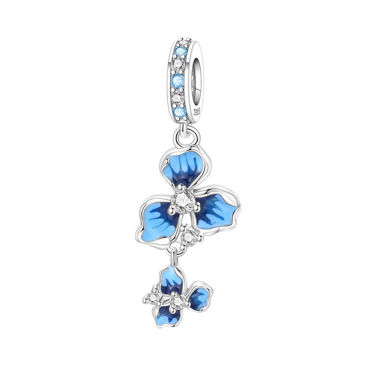 Lily Of The Valley Iris And Spinning Flower DIY Bracelet Pendant Accessories