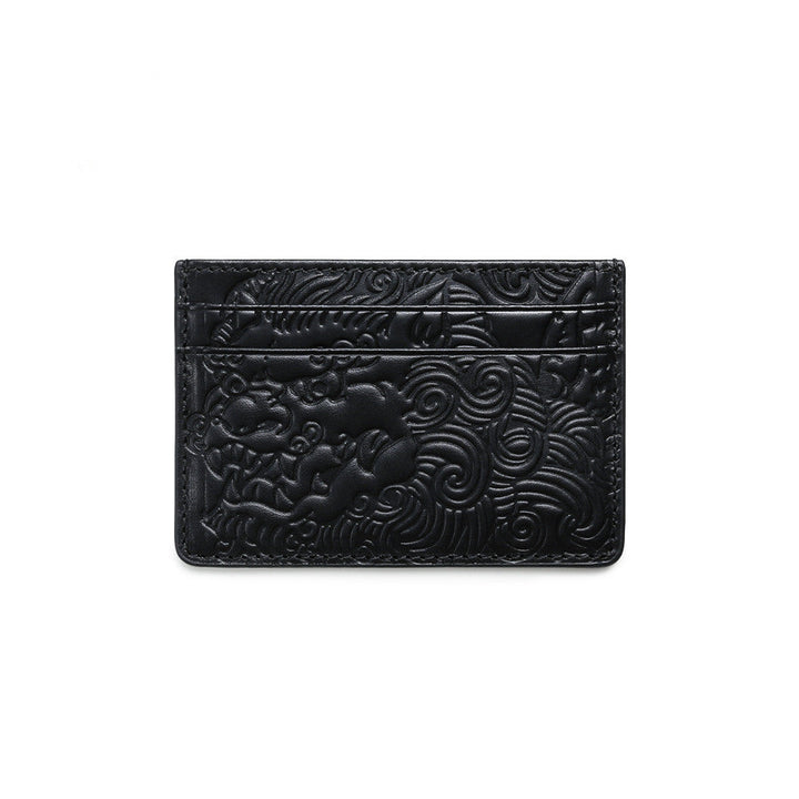 Mens And Womens Genuine Leather Ultra-thin Card Holder ID Case