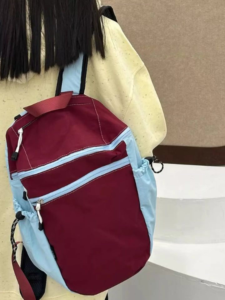 Two-Tone Lightweight Casual Backpack Bag