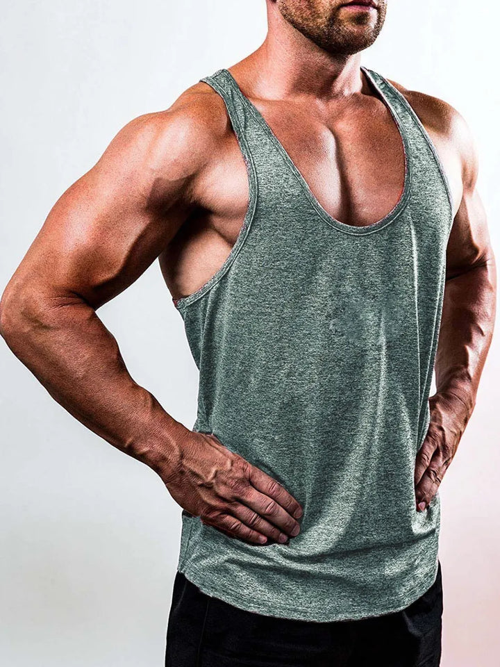 Men's Plus Size Round Neck Racerback Tank