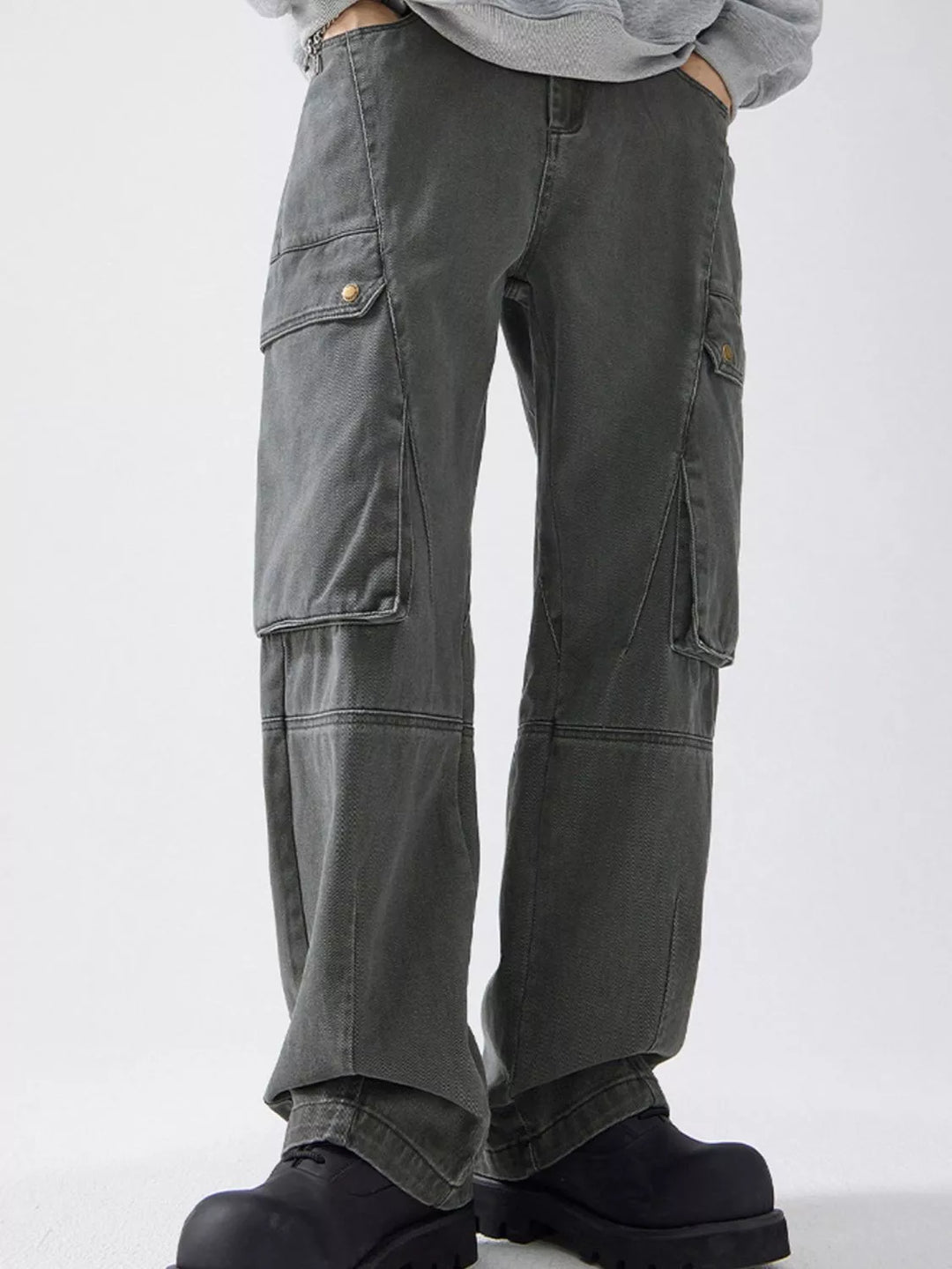 Men's Full Size Relaxed Fit Cargo Pants Plus Size