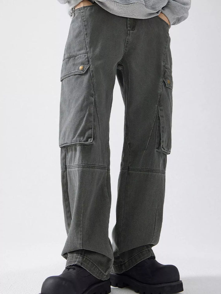 Men's Full Size Relaxed Fit Cargo Pants Plus Size