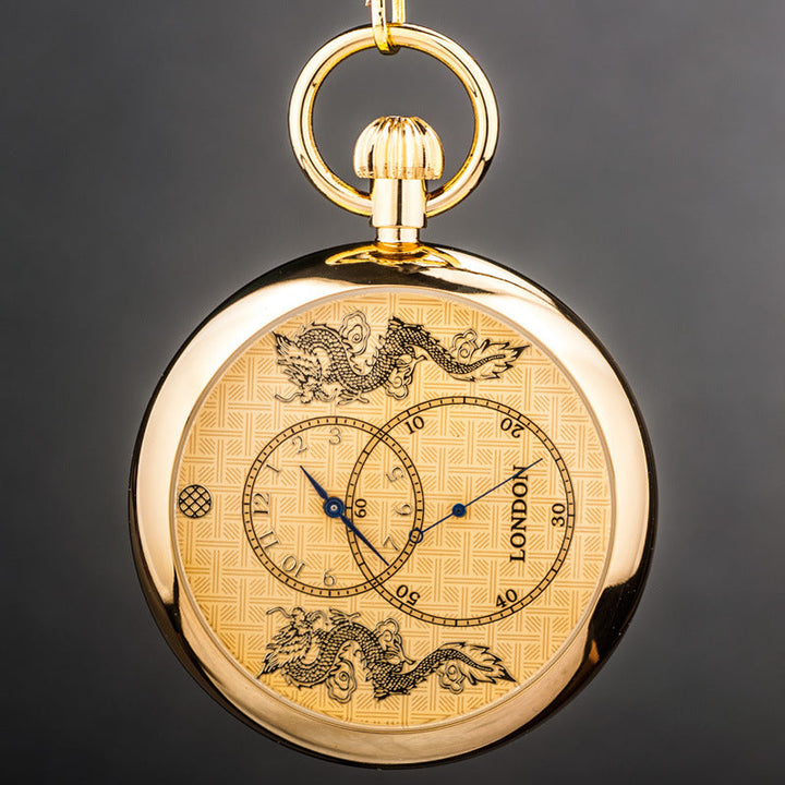 Automatic Movement Three-hand Mechanical Pocket Watch