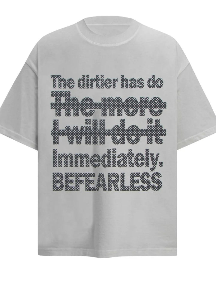 Men's Round Neck Letter Graphic Oversized T-Shirt