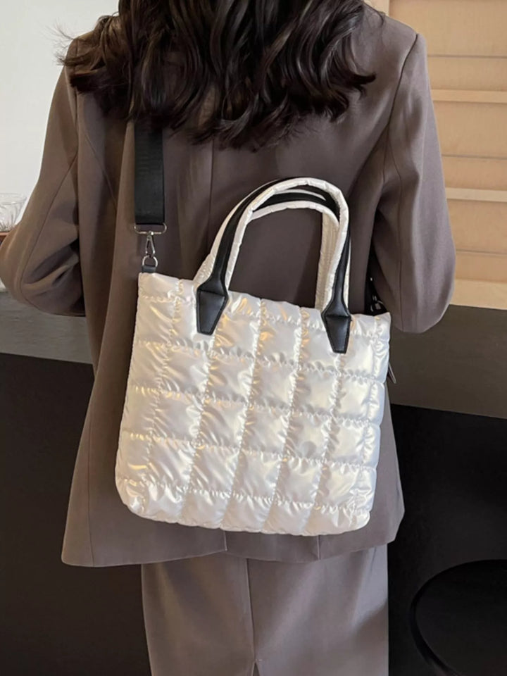 Bubble Textured Tote Crossbody Bag