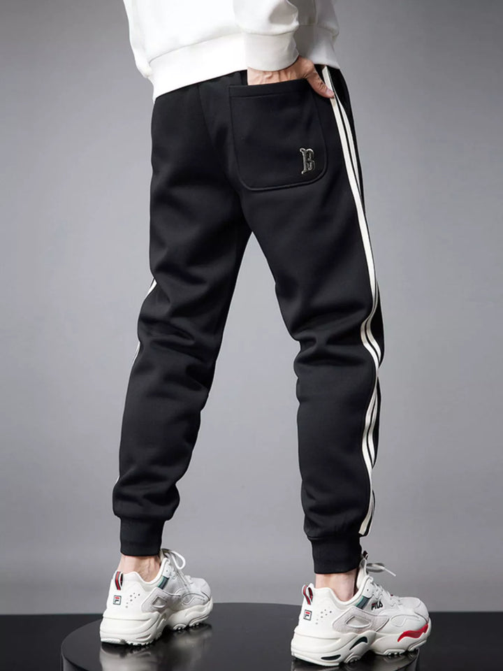 Men's Casual Striped Joggers