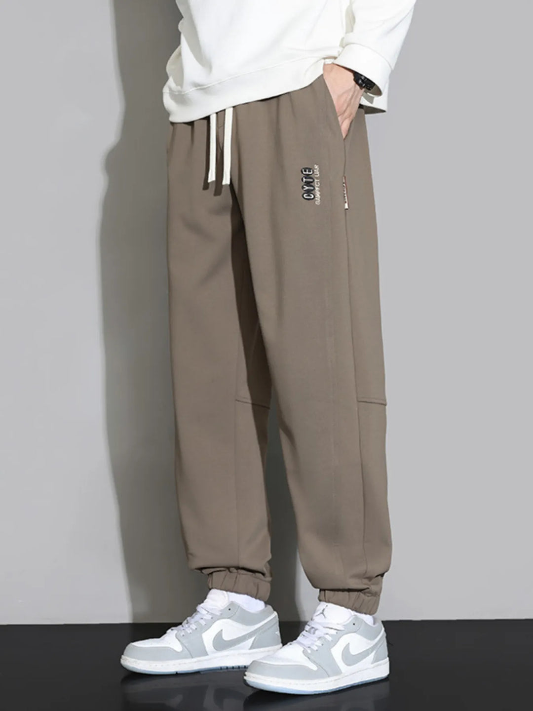 Men's Plus Size Casual Jogger Pants with Drawstring