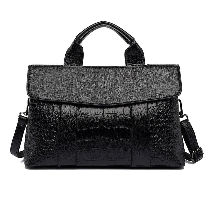 Women Handbag Embossing Boston Bags Large Capacity Work Office Bag Women Shoulder Crossbody