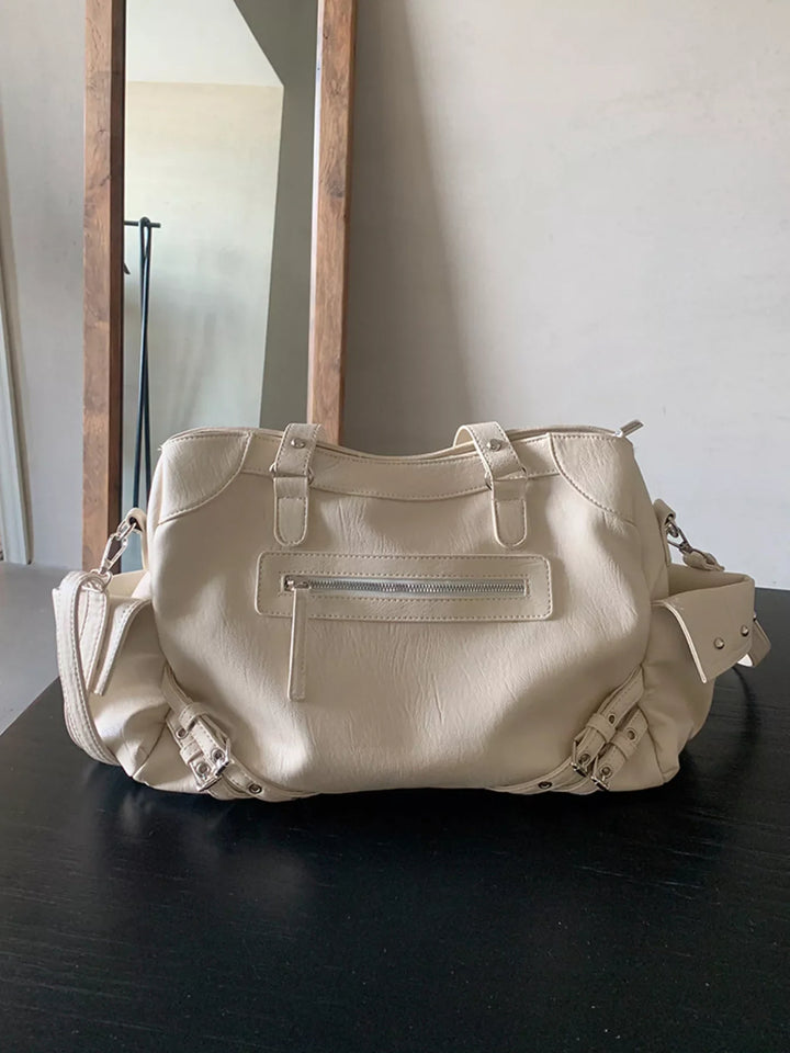 Rivet Decor Crossbody Bag