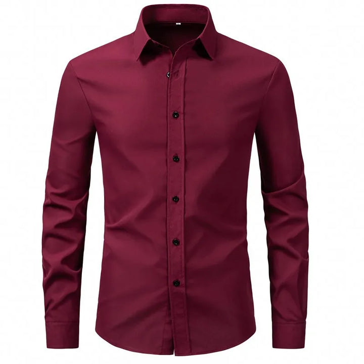 Men's Plus Size Button Up Long Sleeve Shirt