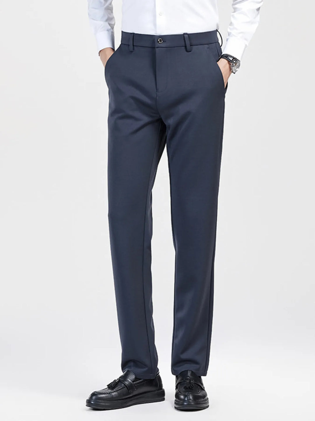 Men's Slim Fit Pants with Pockets