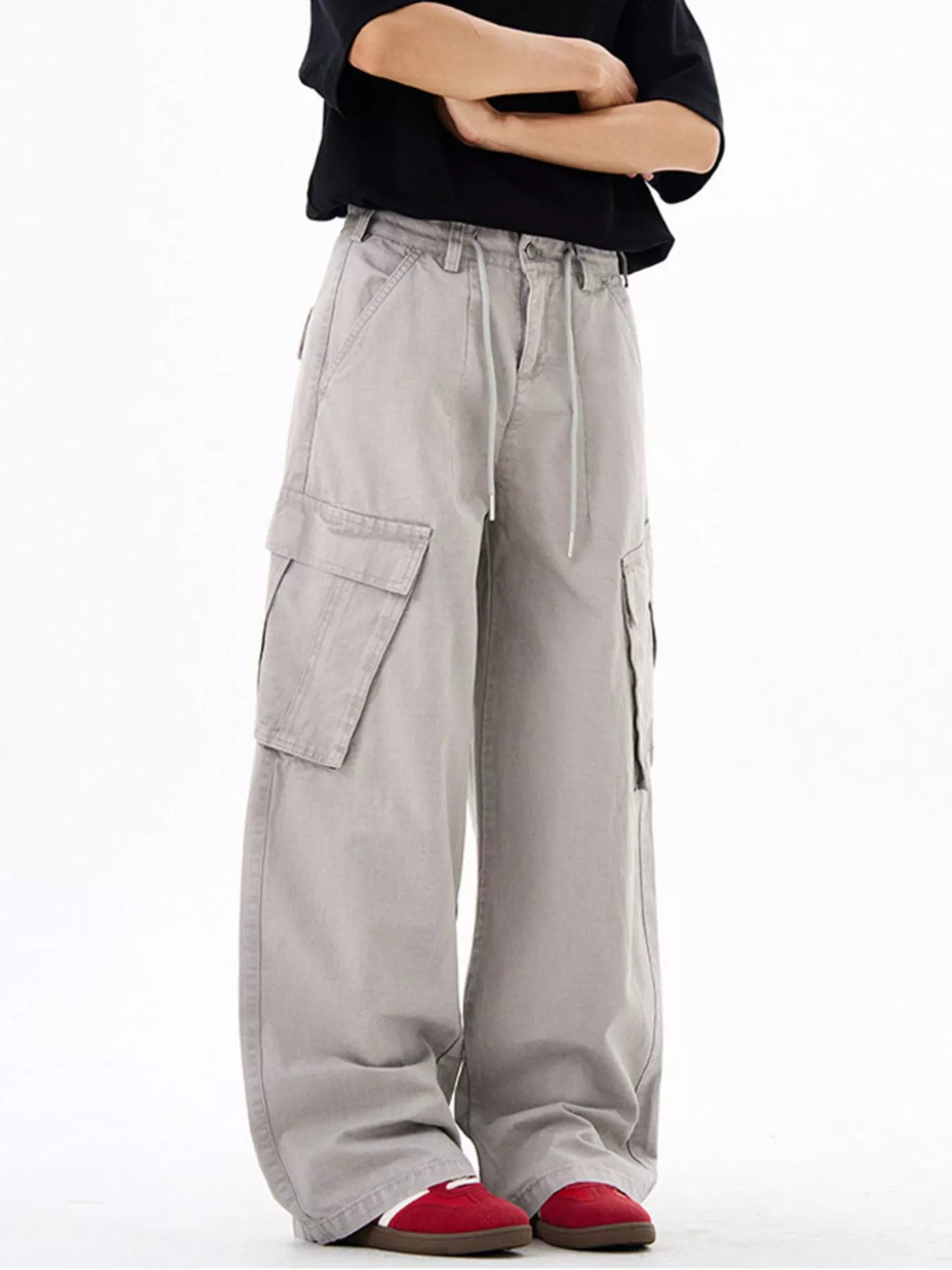 Men's Wide Leg Cargo Pants