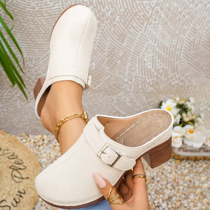 Round Toe Block Heels Sandals