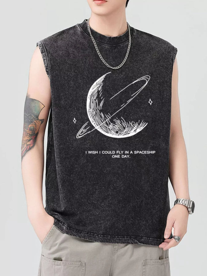 Men's Graphic Round Neck Tank