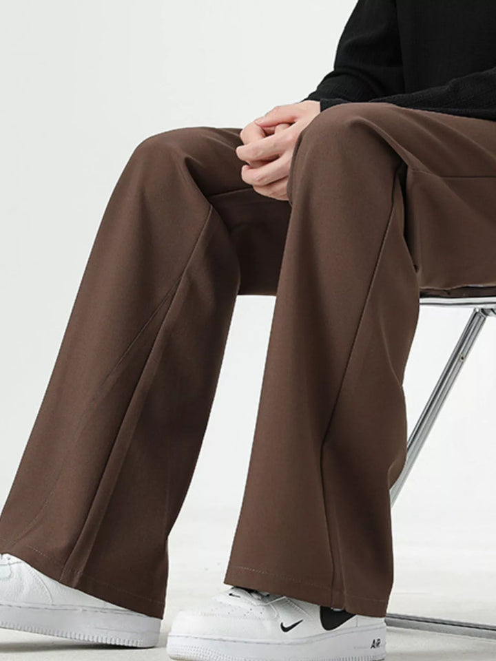 Men's Full Size Basic Style Wide Leg Pants Plus Size