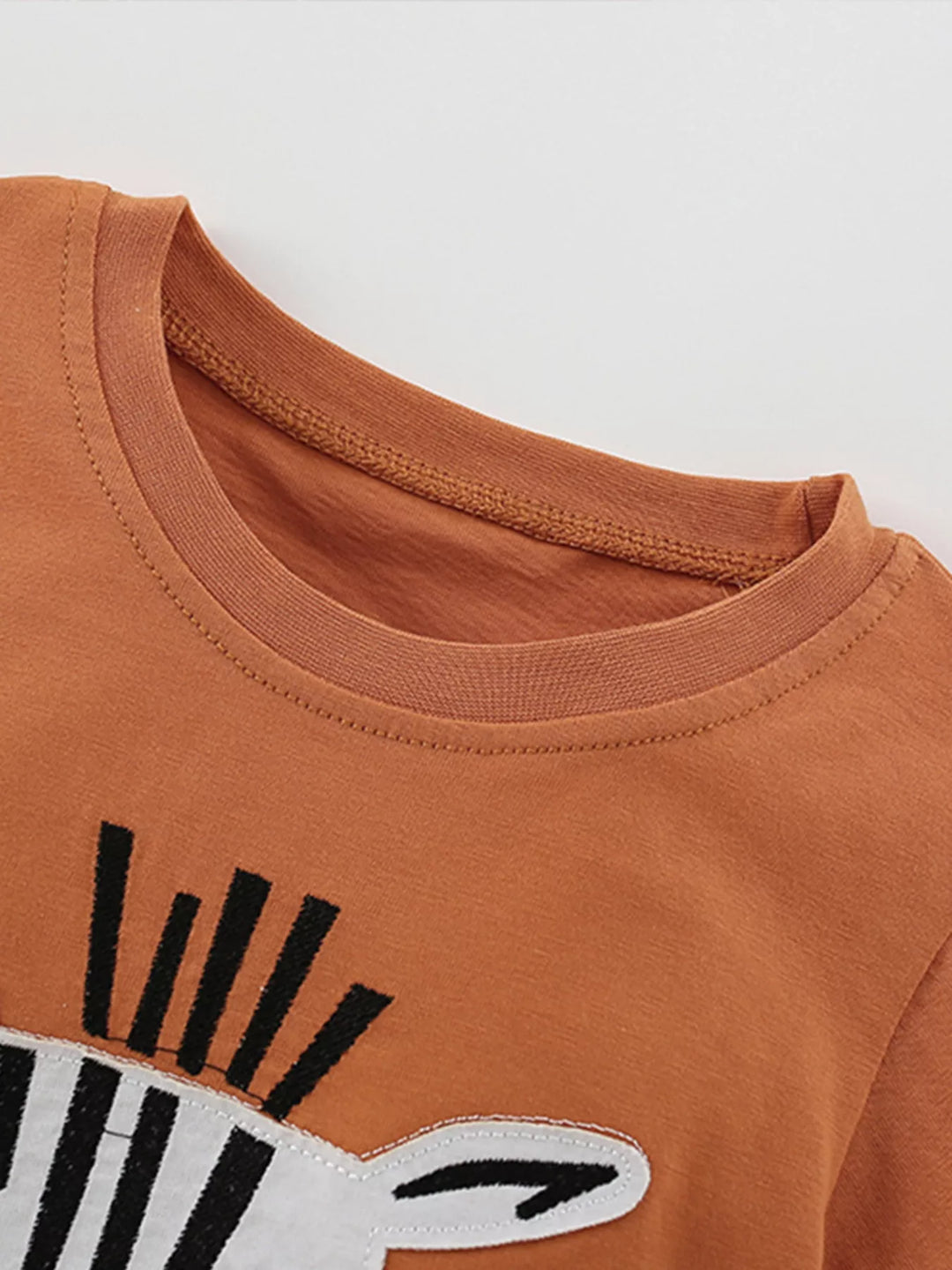 Children's Zebra Face Tee and Shorts Set