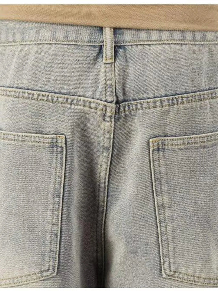 Men's Full Size Distressed Denim Shorts Plus Size