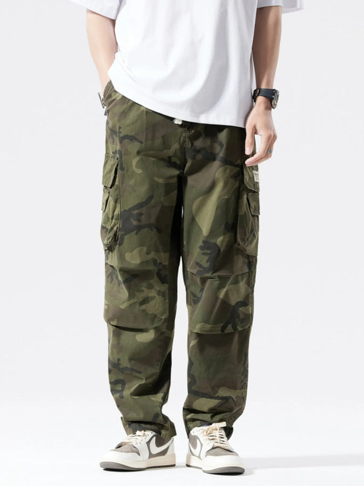 Men's Full Size Casual Camouflage Cargo Pants Plus Size