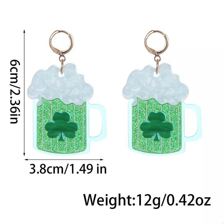 Lucky Clover Dangle Earrings