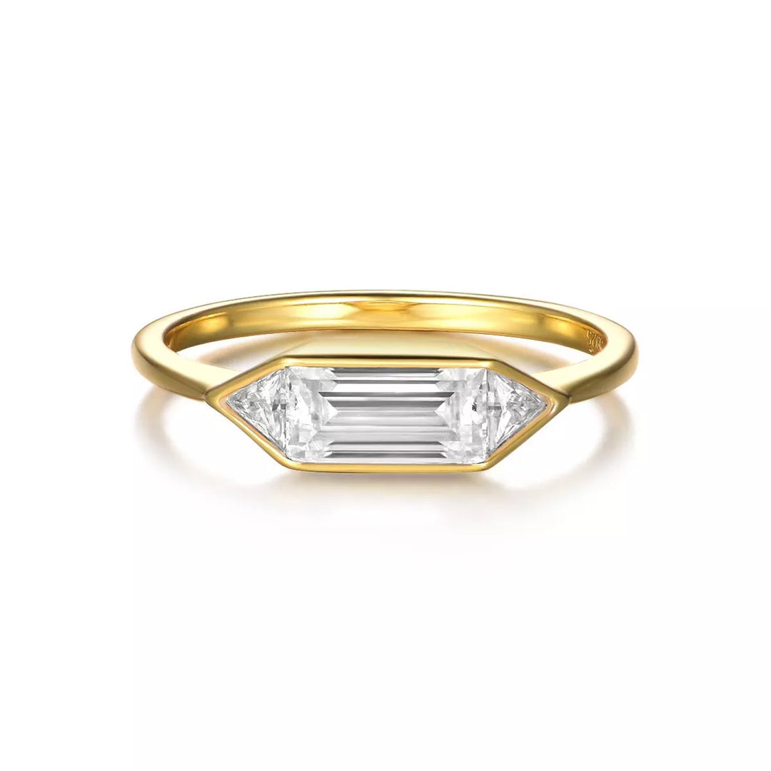 1 Carat Moissanite 925 Sterling Silver Ring