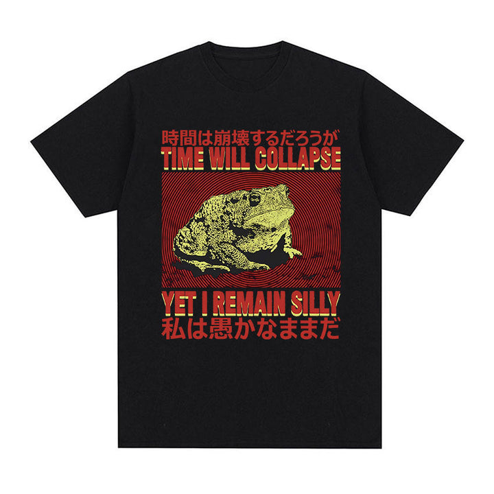 Men's Casual Loose Printed Short Sleeved Shirt