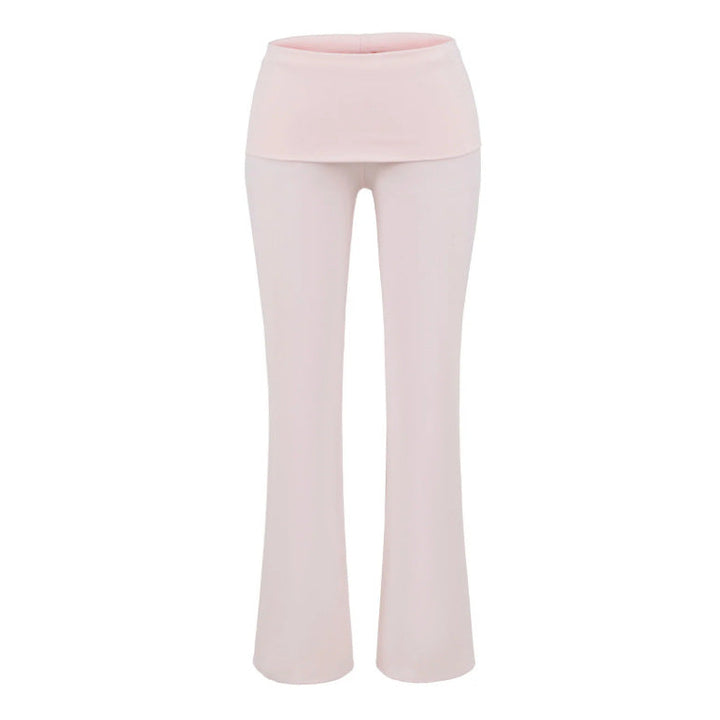 Low-rise Flared Jeans With A Turned-up Hem For A Slimming Look, Womens
