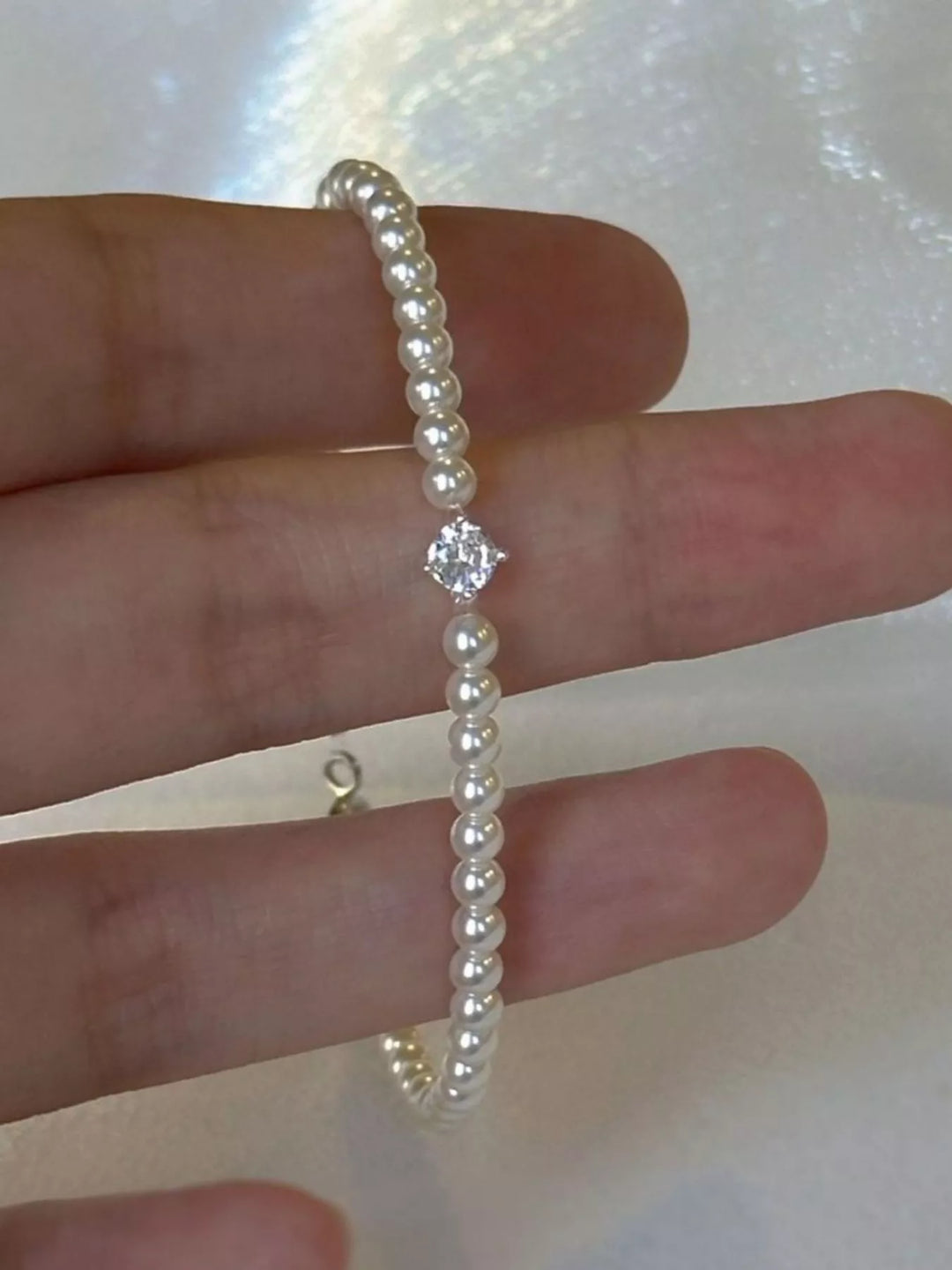 Adjustable Pearl Bracelet