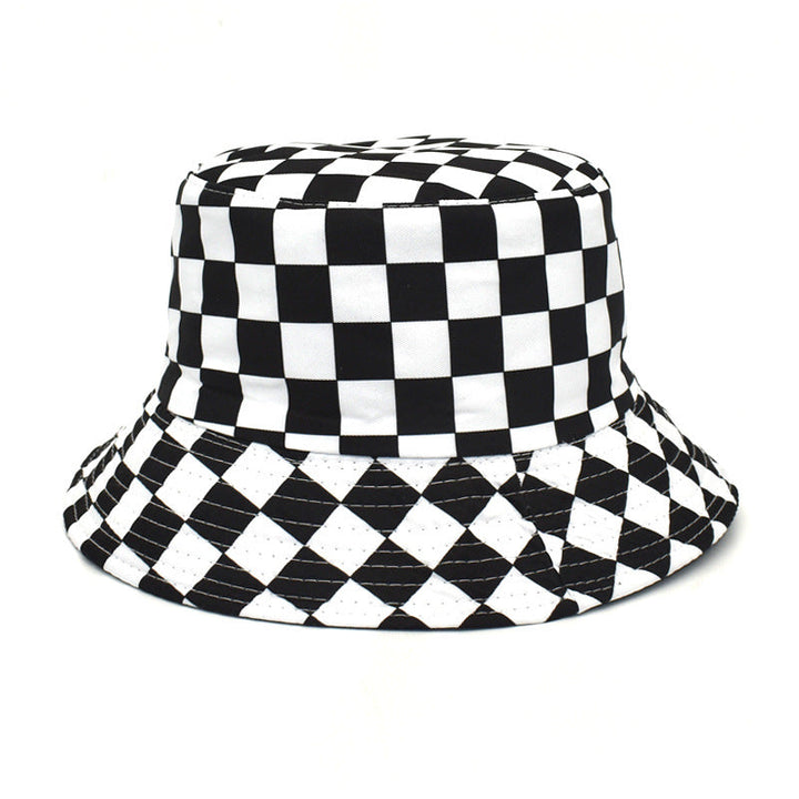 Outdoor Travel Sun Hat Cotton Man Double-sided Wear Bucket Hat