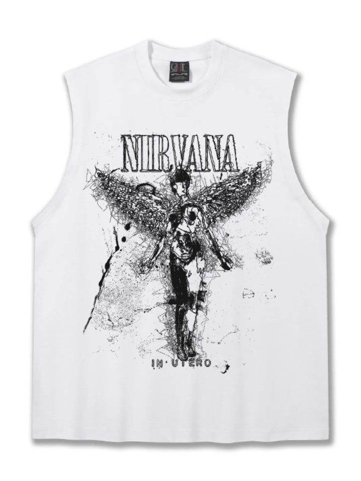 Men's Graphic Round Neck Tank