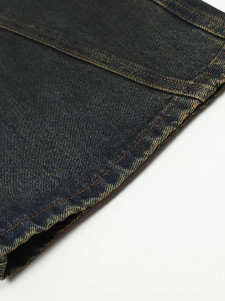 Men's Washed Flare Jeans