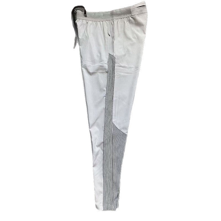 Sports Training Leggings With Long Spliced Panels Quick-drying Fabric Ultra-energetic For Outdoor Activities