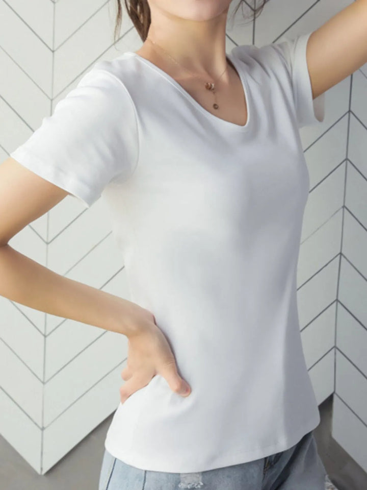 V-Neck Short Sleeve T-Shirt