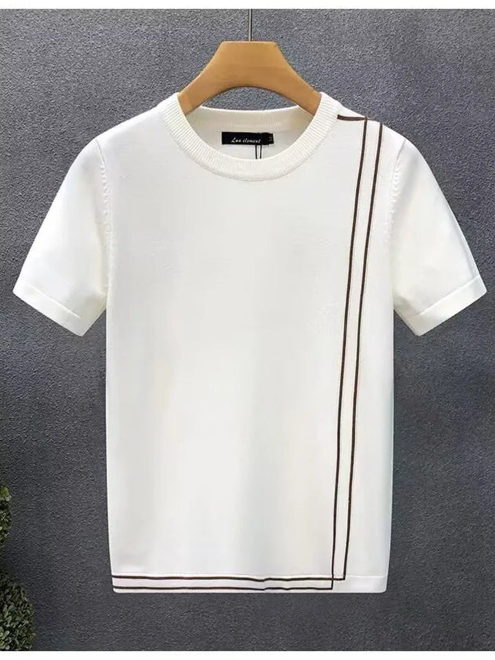 Men's Full Size Round Neck Short Sleeve T-Shirt Plus Size