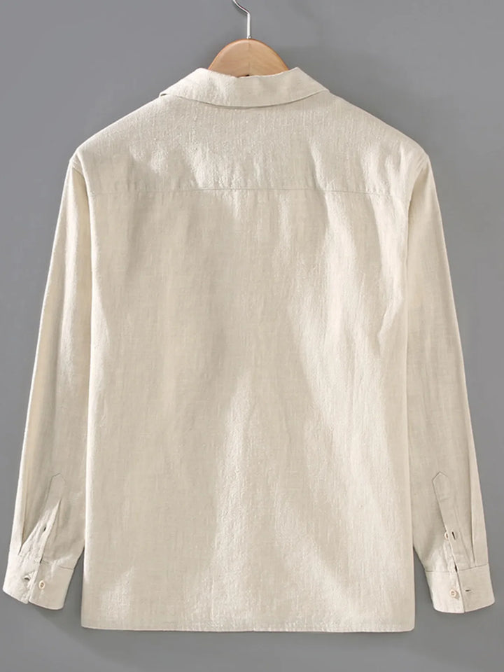 Men's Plus Size Button Up Long Sleeve Shirt