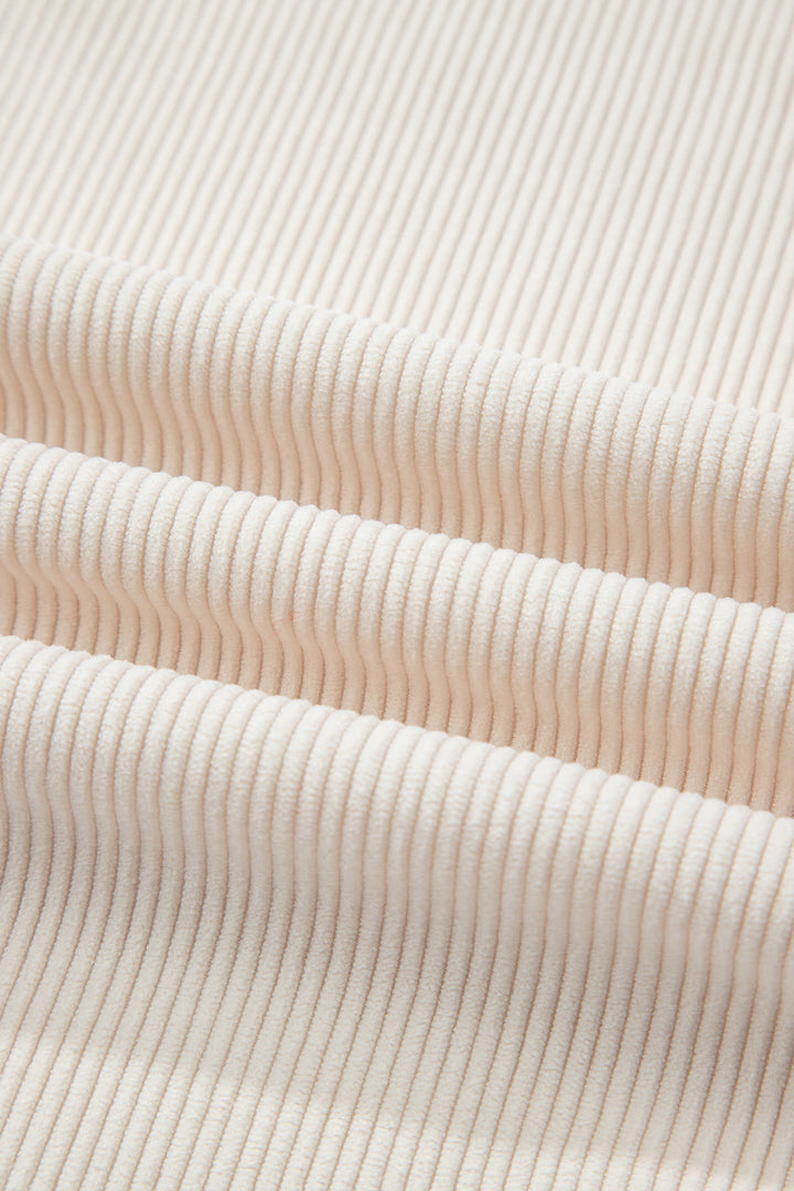 Jet Stream Drawstring Elastic Waist Casual Corduroy Pants