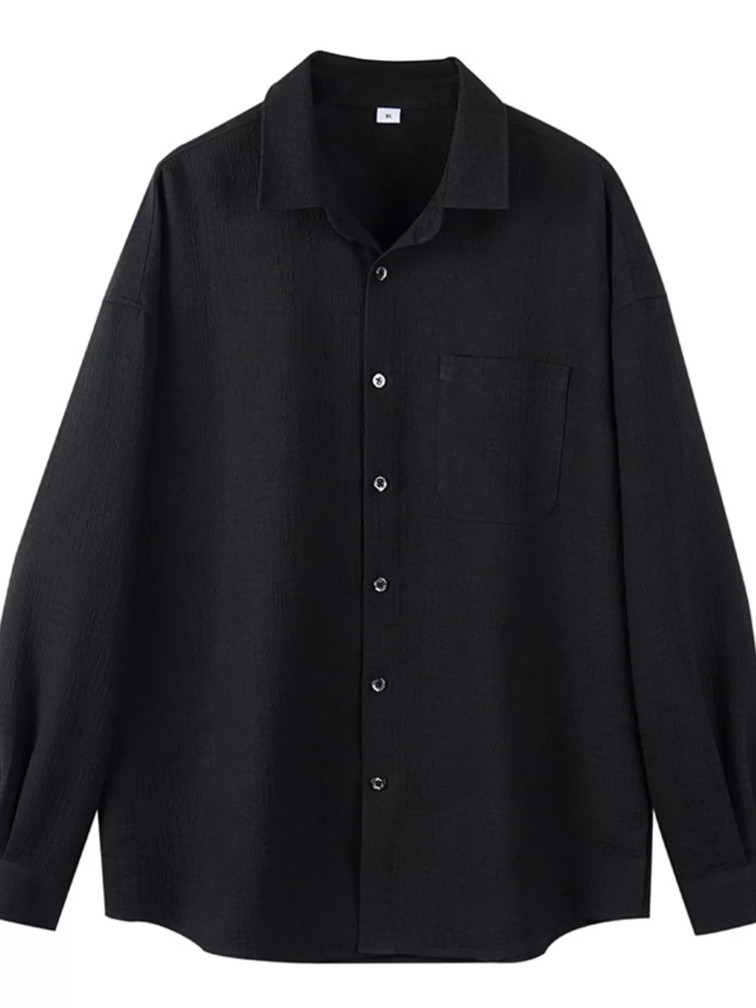 Men's Plus Size Button Up Long Sleeve Shirt