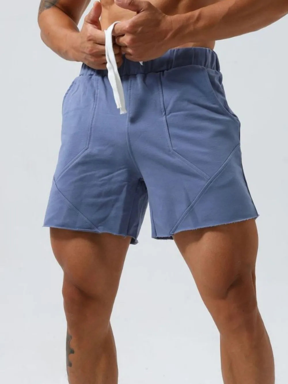 Men's Plus Size Drawstring Elastic Waist Shorts