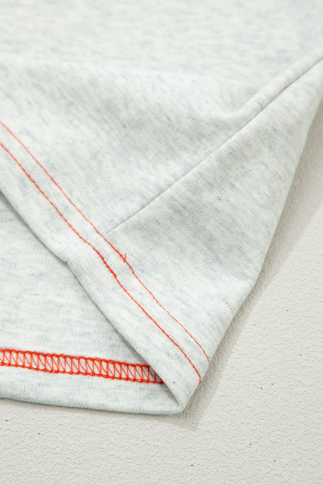 Light Grey Reversible Contrast-Stitched T-Shirt
