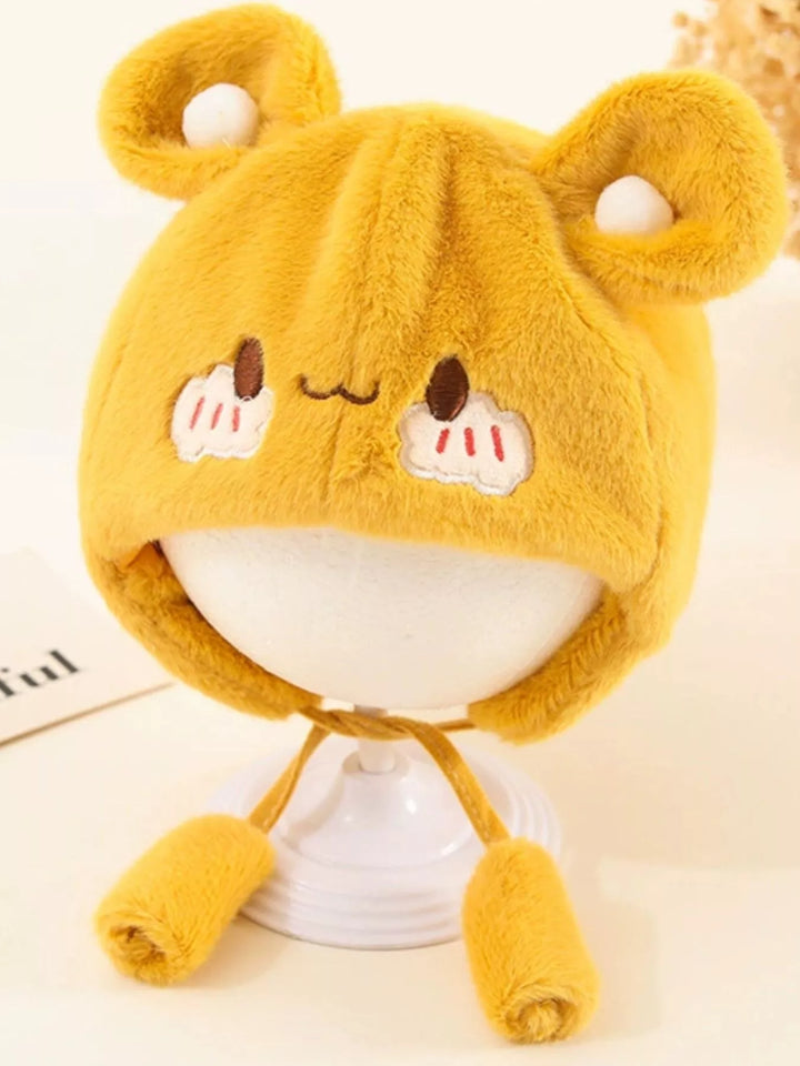 Children's Cute Bear Ear Plush Hat
