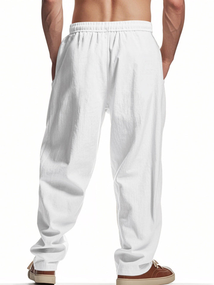 Men's Full Size Drawstring Letter Casual Pants Plus Size