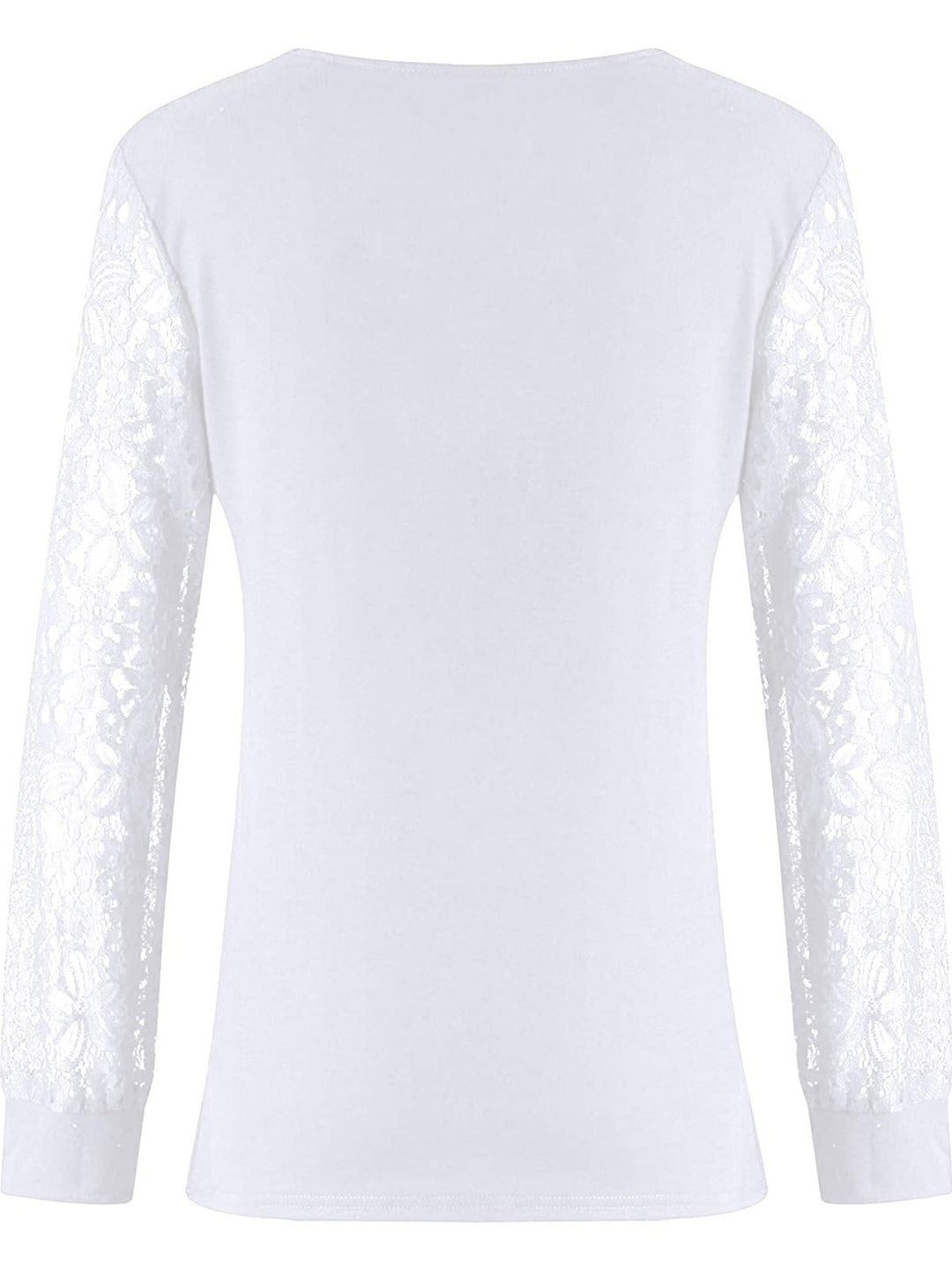Full Size Lace Detail V-Neck Long Sleeve Blouse