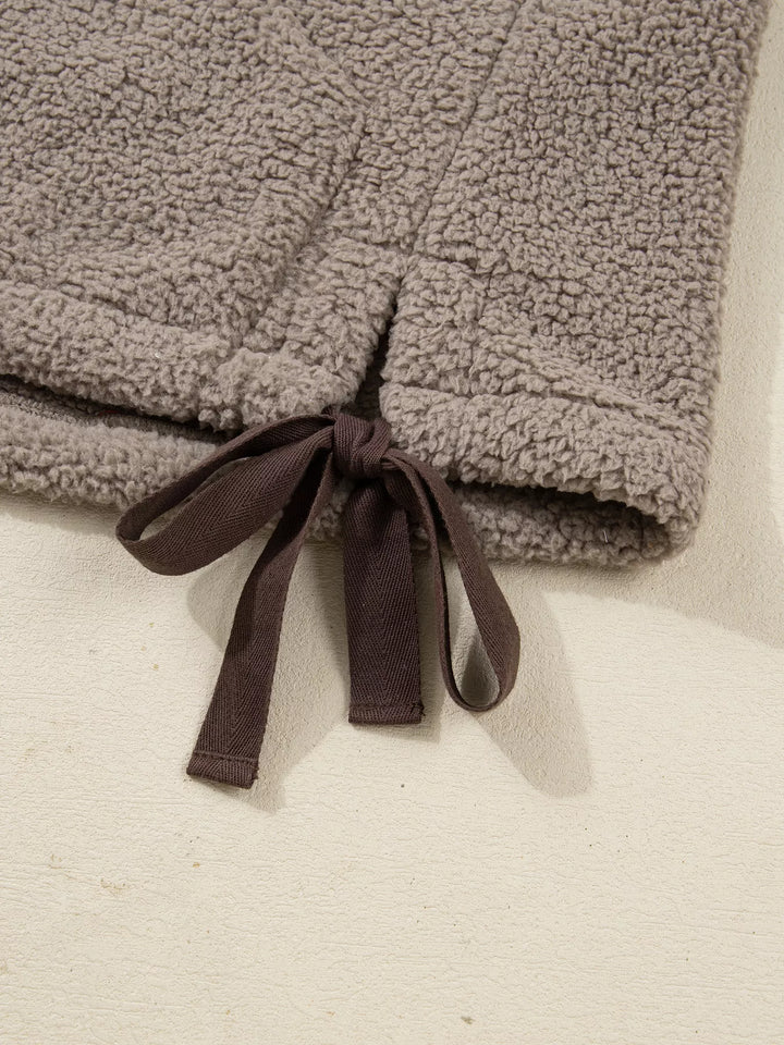 Side Bows Sherpa Fleece Vest
