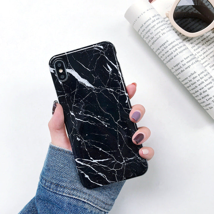 Compatible with Apple, Smooth Marbled IPhone 11 Pro Max Silicone Soft Case