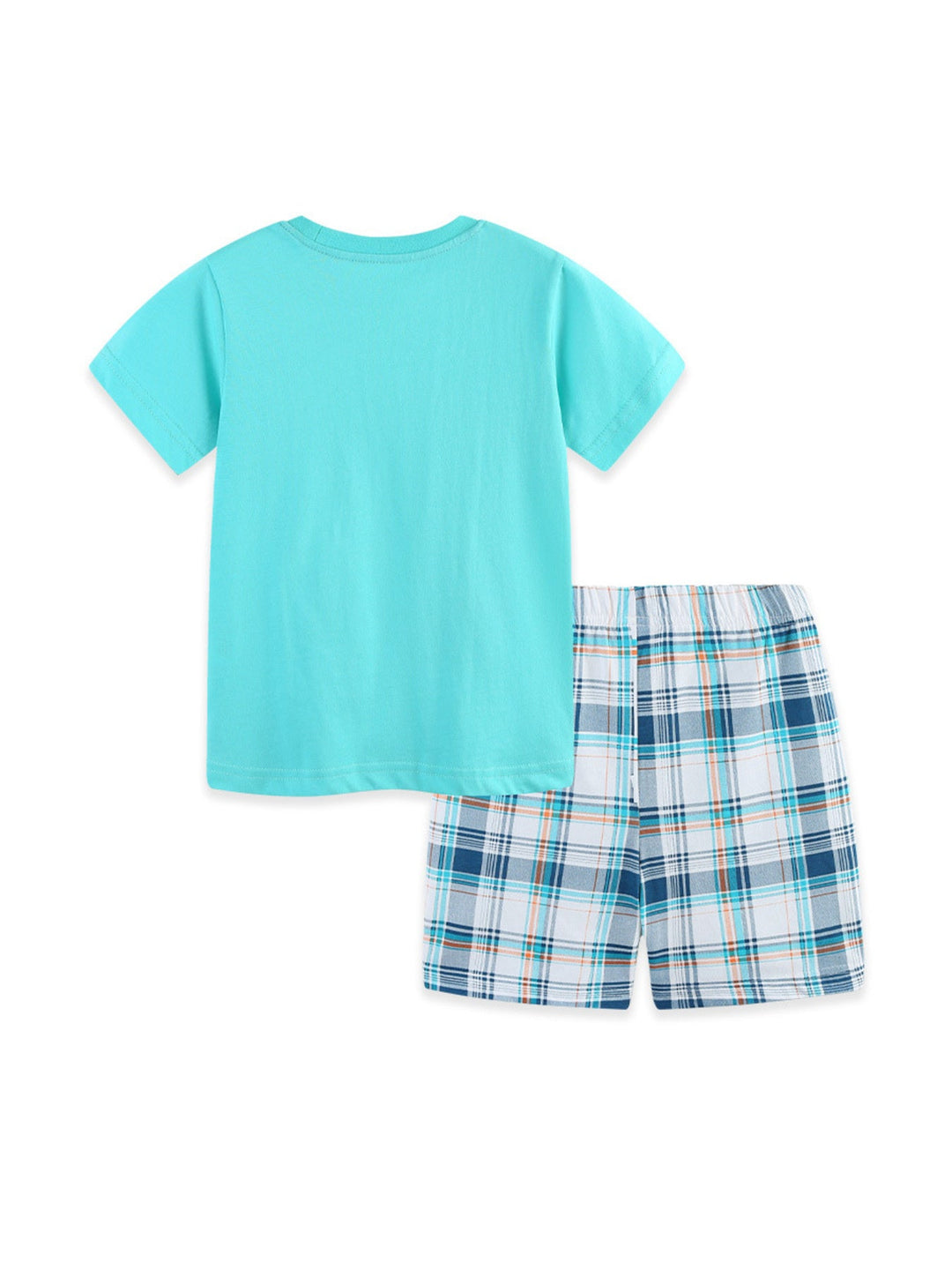 Children's Ocean Friends Tee and Plaid Shorts Set