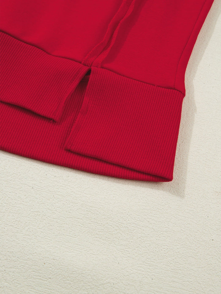GEORGIE Letter Raw Seam Drop Shoulder Loose Tee