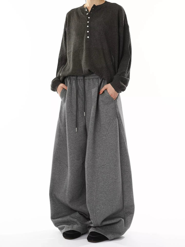 Men's Wide Leg Drawstring Pants