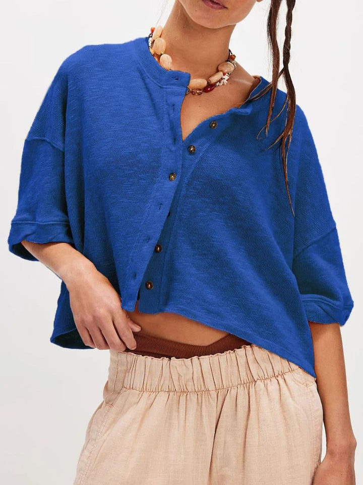 Button Down Half Sleeve Shirt
