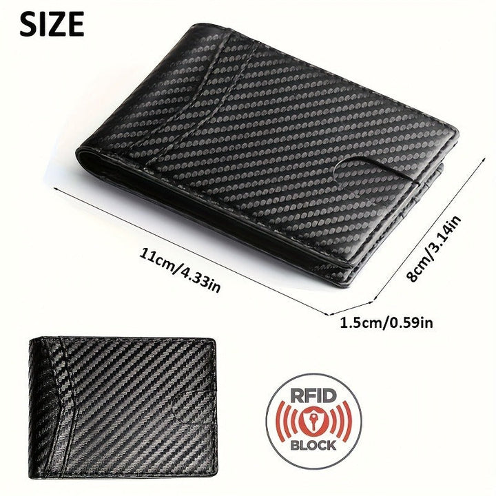 Mens Multi-Card Carbon Fiber Wallet