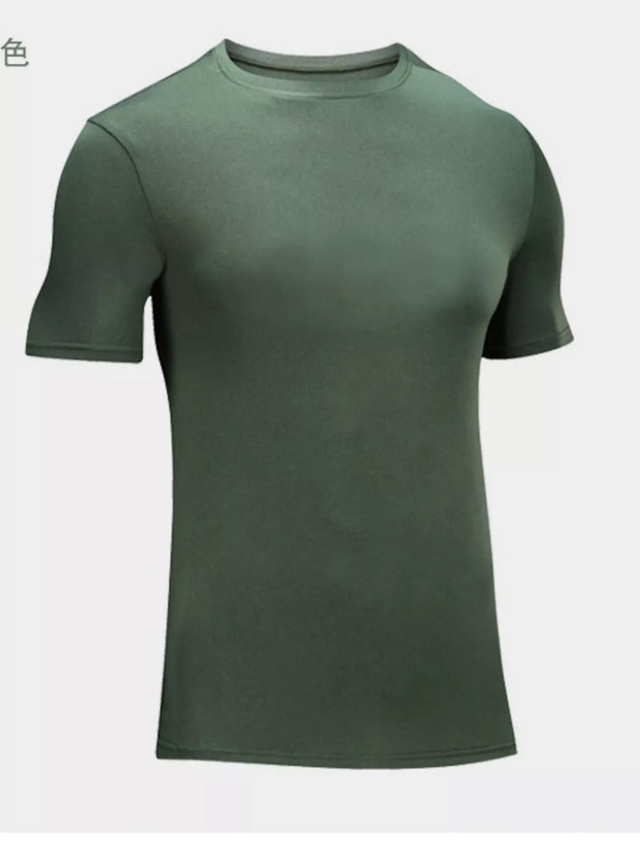 Men's Plus Size Round Neck Short Sleeve T-Shirt